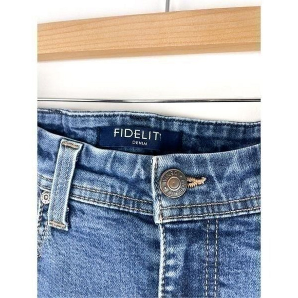 Fidelity Denim Jimmy Slim‎ Straight Halo Rinse Blue Jeans Size 32 - Picture 4 of 12